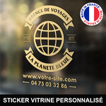 ref7agencedevoyagesvitrine-stickers-agence-de-voyages-vitrine-sticker-voyagiste-personnalisé-autocollant-vitrophanie-agent-voyage-vitre-logo-globe-terrestre