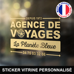 ref14agencedevoyagesvitrine-stickers-agence-de-voyages-vitrine-sticker-voyagiste-personnalisé-autocollant-vitrophanie-agent-voyage-vitre-logo-terre-avion