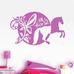 Stickers-cheval-my-horse-ref8cheval-autocollant-muraux-deco-sticker-chevaux-chambre-fille-enfant-mignon