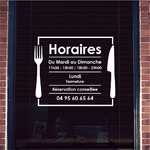 ref36horaireboutique-stickers-horaires-ouverture-restaurant-traiteur-autocollant-horaire-porte-personnalisé-sticker-vitrine-restaurateur-vitrophanie