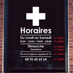 ref53horaireboutique-stickers-horaires-ouverture-pharmacien-autocollant-horaire-porte-personnalisé-sticker-vitrine-pharmacie-officine-vitrophanie-2