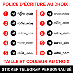ref5telegram-stickers-telegram-personnalisé-autocollant-réseaux-sociaux-vitrophanie-telegram-logo-sticker-vitrine-vitre-mur-voiture-moto