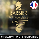ref1barbiervitrine-stickers-barbier-vitrine-sticker-personnalisé-autocollant-boutique-pro-barber-shop-coiffeur-salon-professionnel