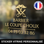 ref10barbiervitrine-stickers-barbier-vitrine-sticker-personnalisé-autocollant-boutique-pro-barber-shop-moustache-ciseau-rasoir-salon-professionnel