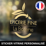 ref5epiceriefinevitrine-stickers-epicerie-vitrine-sticker-personnalisé-autocollant-boutique-produit-frais-couvert-bio-pro-professionnel