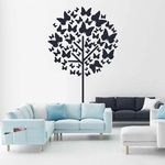 stickers-arbre-et-papillon-ref18arbre-autocollant-muraux-sticker-geant-arbre-deco-branche-noir-rose-gris-vert-blanc-chambre-salon