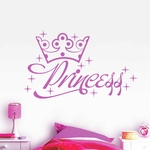 stickers-little-princess-couronne-ref25princesse-autocollant-muraux-princesses-sticker-mural-princesse-chambre-fille-bébé-deco-salon