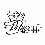 stickers-little-princess-couronne-ref25princesse-autocollant-muraux-princesses-sticker-mural-princesse-chambre-fille-bébé-deco-salon-(2)