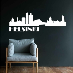 Autocollant Mural Skyline Karlsruhe, Wandkings, Personnalisable, Neuf