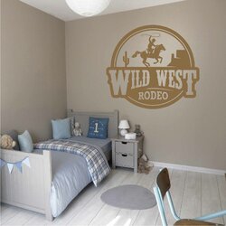 Stickers Muraux Porte 3D Cowboy Western - Porte Chambre Immersive Style Far West, Amovible Et Imperméable