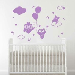 Wondever Stickers Muraux Coin Lecture – Chouettes & Animaux Mignons, Déco Chambre Enfant Ou Salle Classe