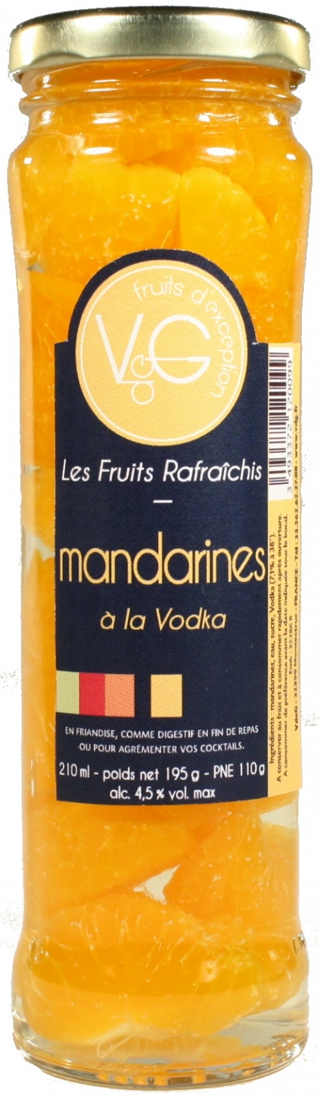 Mandarines rafraichies à la Vodka 210 g