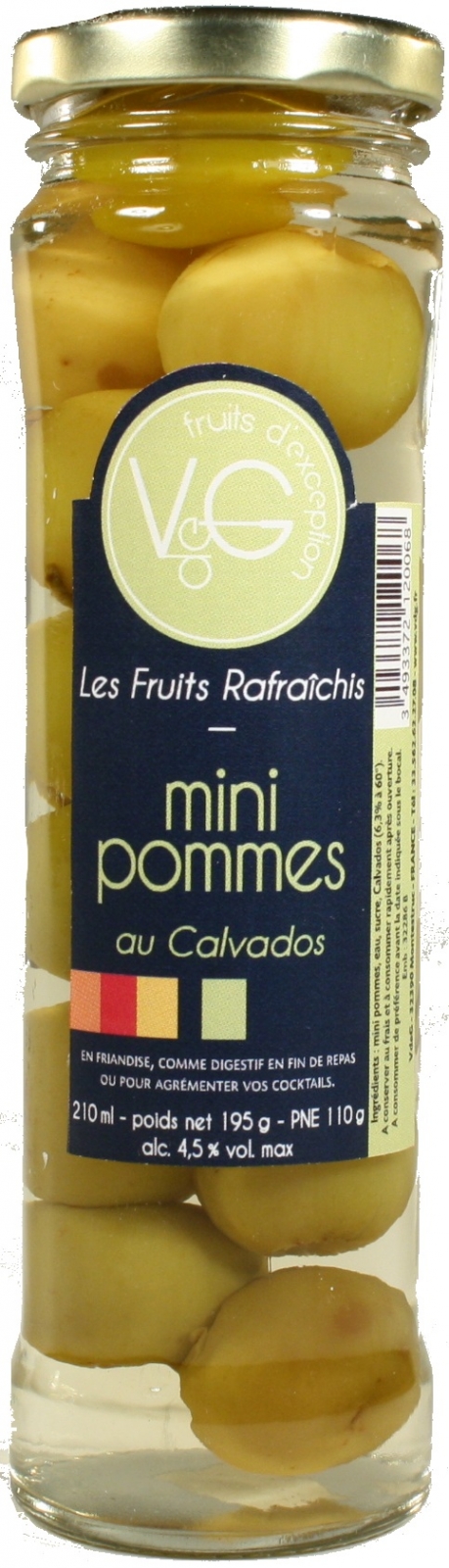 Mini Pommes rafraîchies au Calvados 210 g