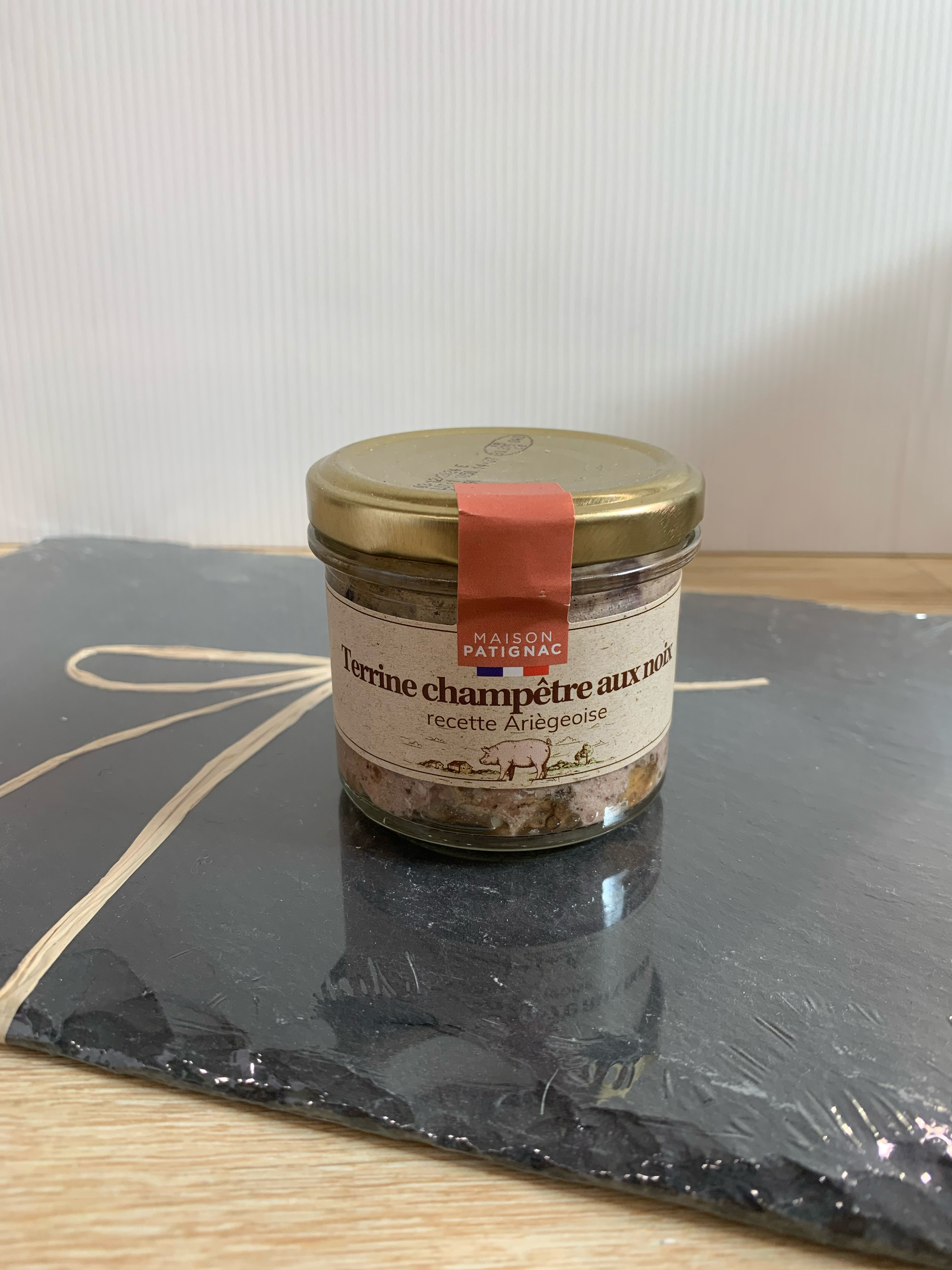 Terrine champêtre aux noix recette Ariègeoise, 90 g