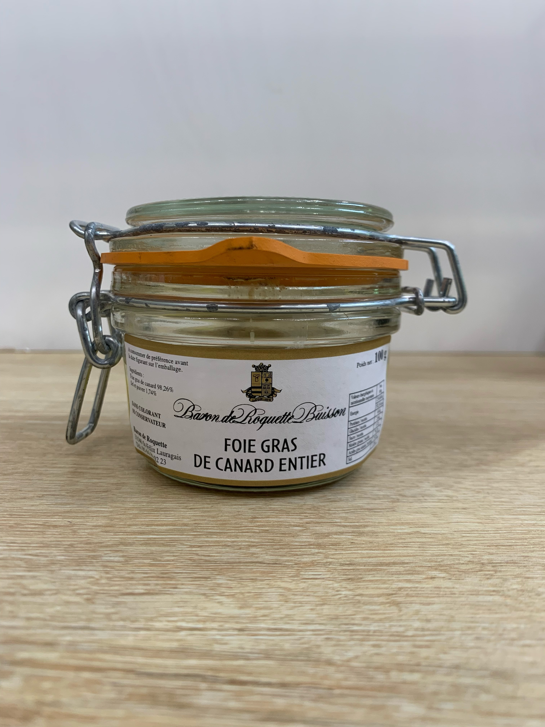 Foie gras de Canard entier, 100 g