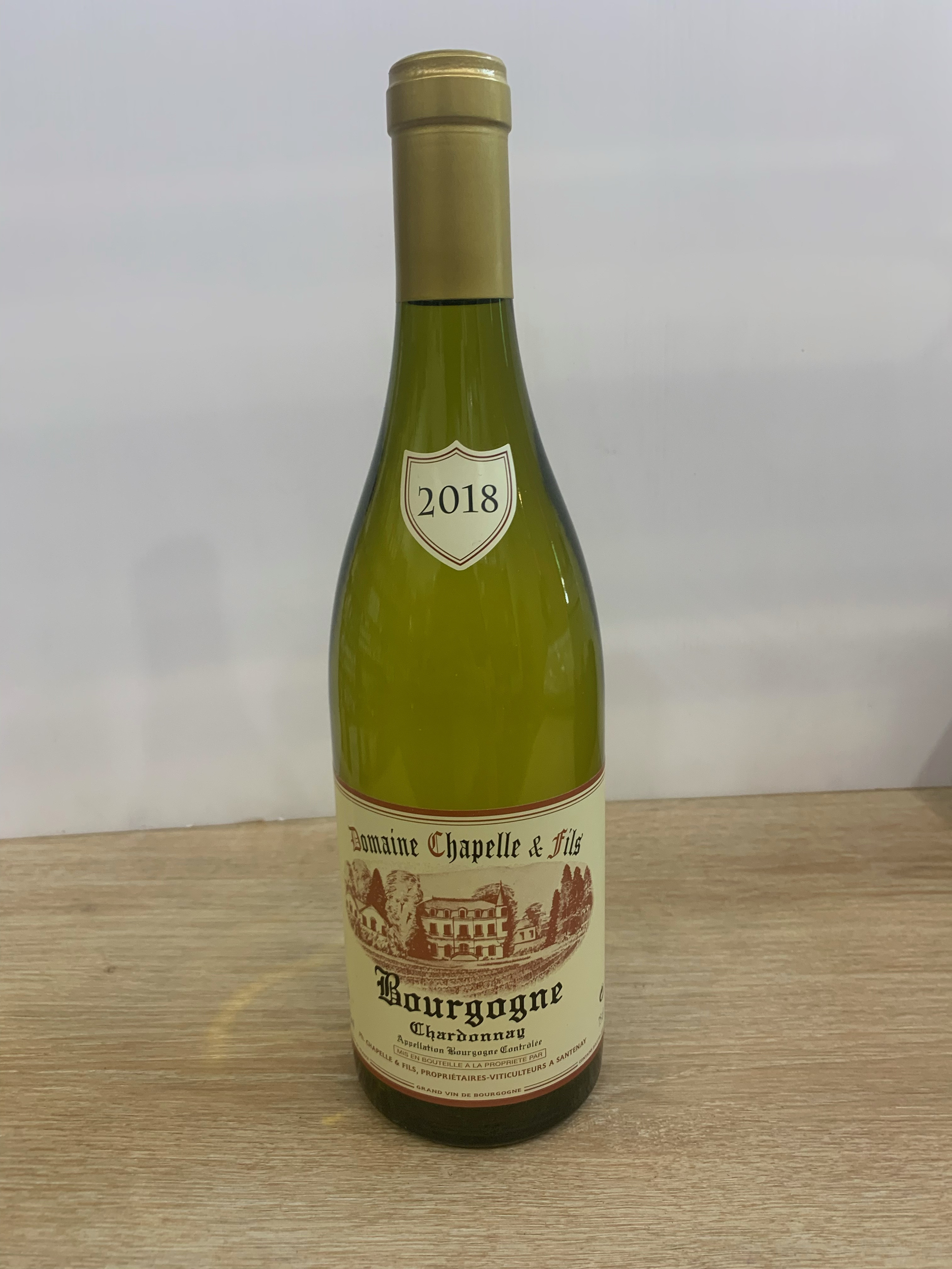 Bourgogne Chardonnay blanc 2018 Domaine Chapelle & Fils