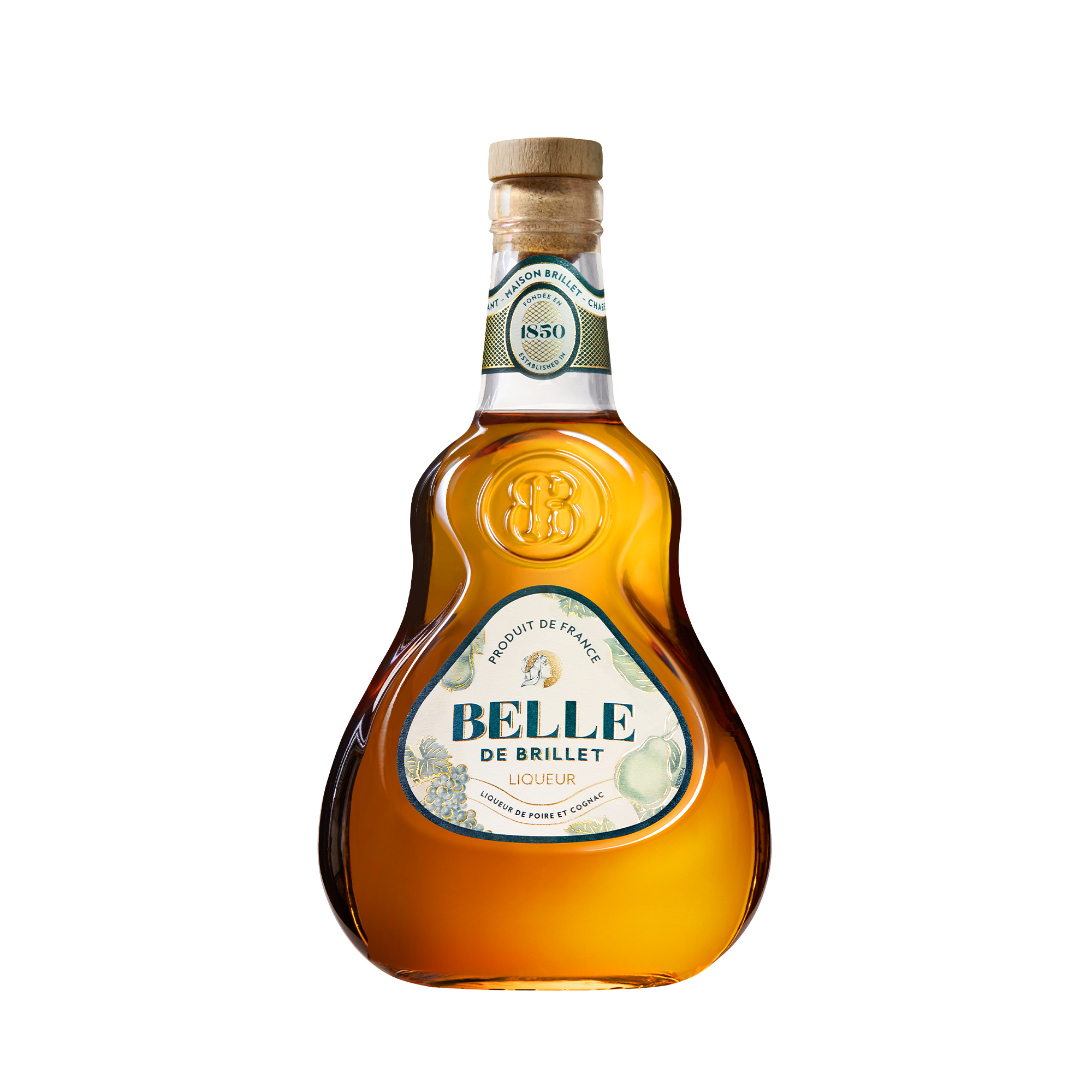 Belle de Brillet : Liqueur de Poire au Cognac 30° 70 cl -sans étui