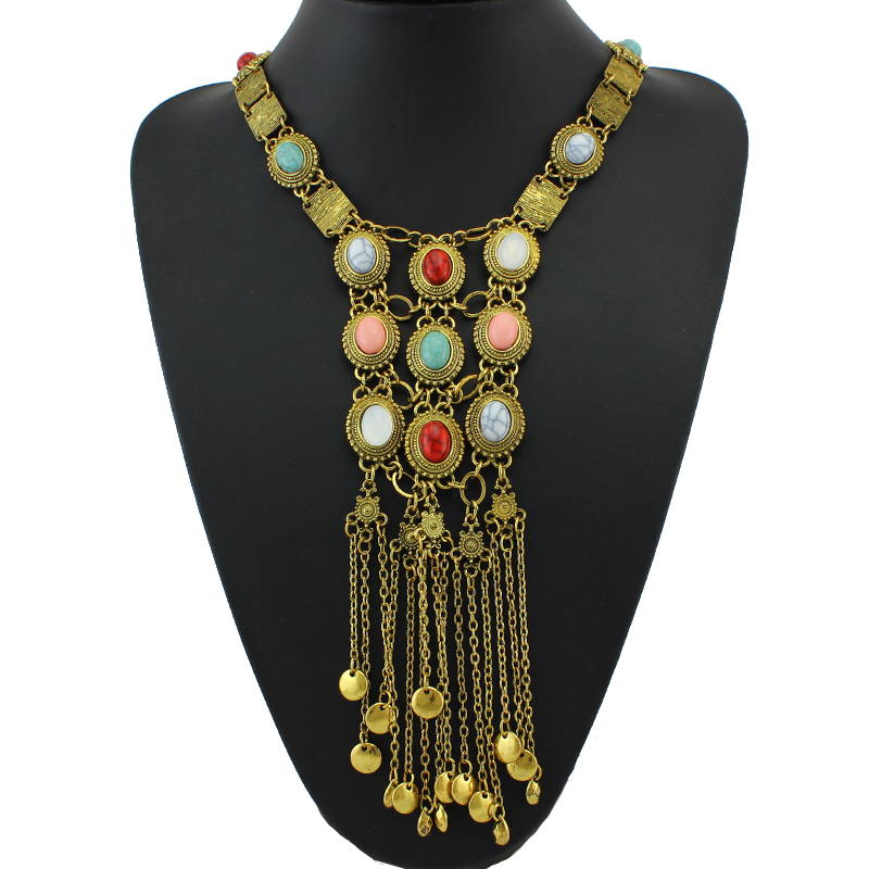 Vodeshanliwen-vente-Chaude-Exag-r-Femmes-Long-Boho-Collier-Cristal-Charm-Coup-Double-Cha-ne-Gland