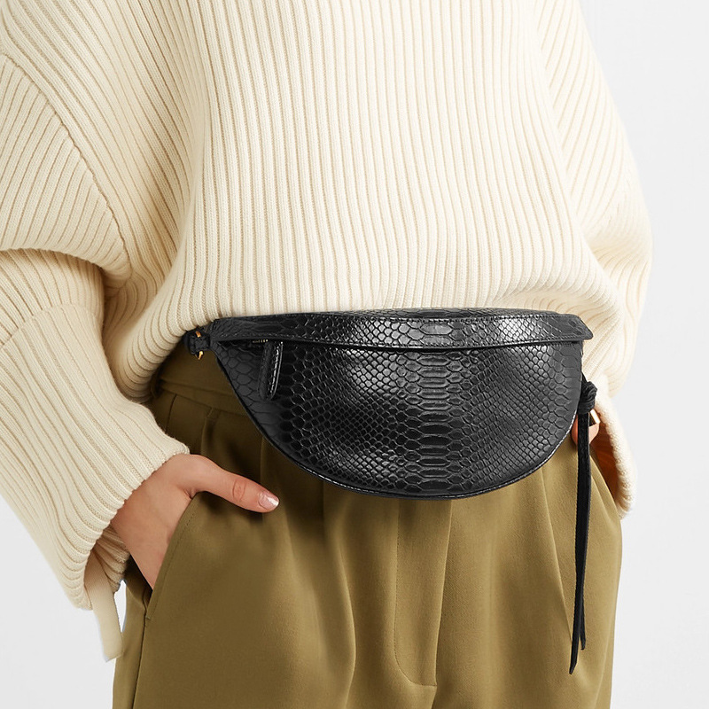 Serpentine-Waist-Bag-Women-High-Quality-Simple-Snake-Pattern-Soft-Tassels-Chest-Bag-Belt-Ladies-Casual