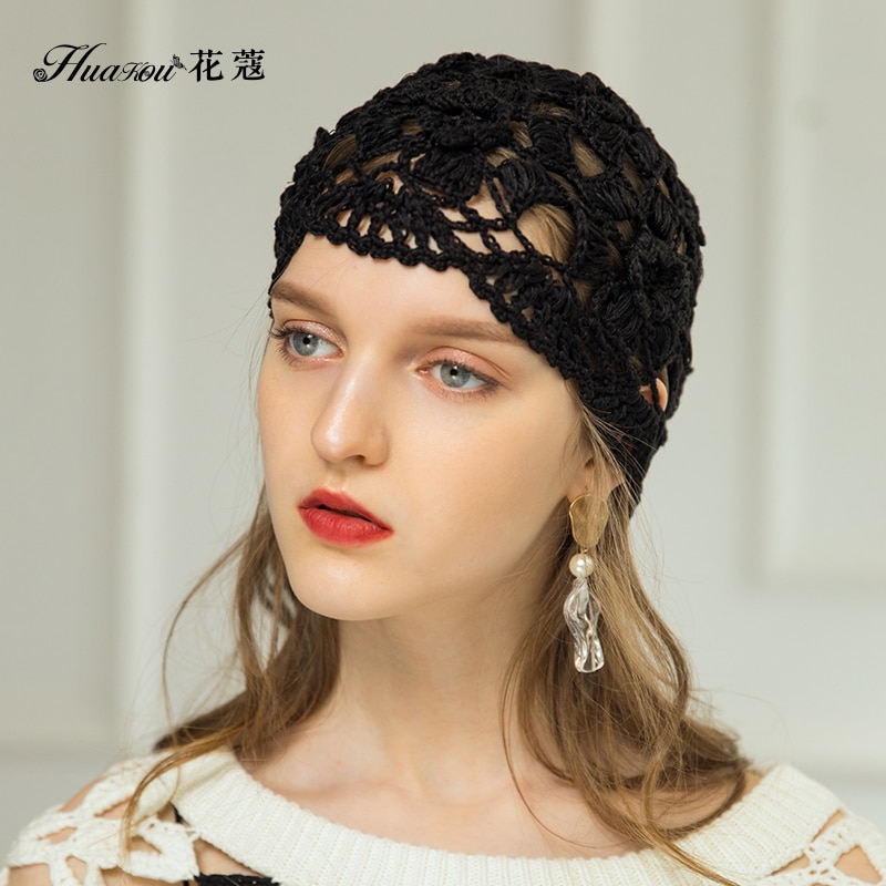 Bonnet-en-dentelle-fleurs-pour-femmes-Bonnet-femme-chapeau-Skullies-mignon-et-cor-en-chapeau-fille