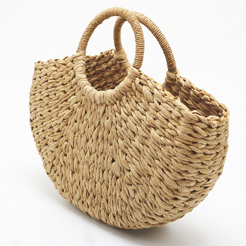 Main-Sac-De-Plage-De-Paille-Rond-Totes-Sac-Grand-Seau-D-t-Sacs-Femmes-Naturel