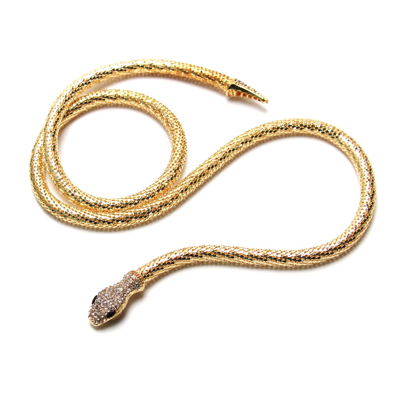 Parure Bijoux Serpent Medusa - Collier, Bracelet, Boucles D'oreilles Pour Halloween