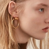 New-Fashion-Jewelry-Punk-Geometric-Shape-Minimalist-Round-Tube-Earrings-Oorbellen-Designer-Earrings-For-Women-Jungkook