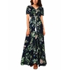 2018-Nouvelles-Femmes-De-Mode-Maxi-Robe-Manches-Courtes-Long-Summer-Imprim-floral-Robes-Casual-Dames