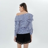 TWOTWINSTYLE-Off-paule-Sexy-Blouse-Volants-Ray-Femmes-de-Chemise-Manches-Longues-Tops-Femme-V-tements