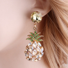 NeeFu-WoFu-Baisse-Strass-Boucle-D-oreille-Cristal-Ananas-Marque-Grande-Boucle-D-oreille-Balancent-Grand