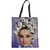 Coloranimal-Tissu-Femmes-Sacs-Main-Casual-Dames-R-utilisable-Pliage-Shopper-Sac-Audrey-hepburn-Impression-Femelle