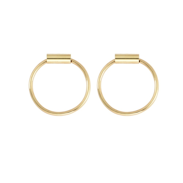 New-Fashion-Jewelry-Punk-Geometric-Shape-Minimalist-Round-Tube-Earrings-Oorbellen-Designer-Earrings-For-Women-Jungkook