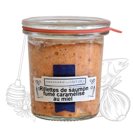 rillettes-de-saumon-fume-caramelise-au-miel-100g