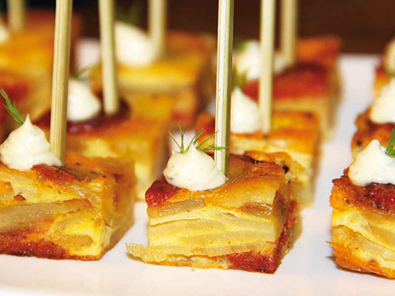 Idée recette - Mini tortillas aux pommes de terre et chorizo
