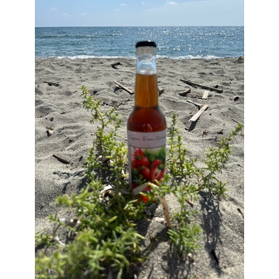 Infusion de thé glacé fraise et coriandre