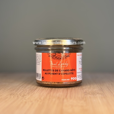 Rillettes de Canard rôti au Piment d'Espelette