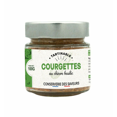 Tartinable de Courgettes au chèvre et au basilic - 100g