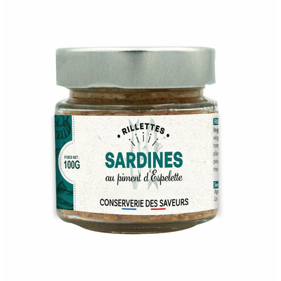 Rillettes de sardines au piment d'Espelette