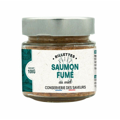 Rillettes de saumon fumé au miel - 100g