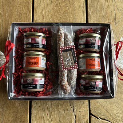 Panier gourmand 6 Terrines & 5 saucissons