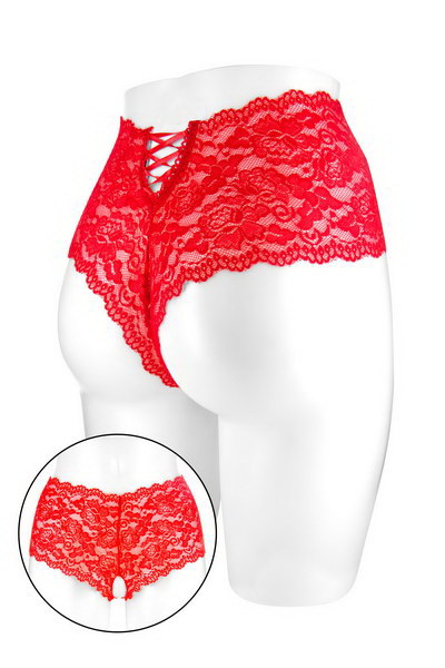 Boxer en dentelle rouge Julia
