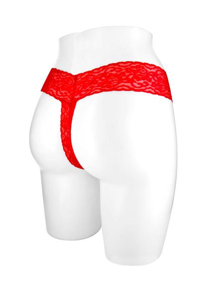 String rouge sexy, ouvert à l\'entrejambe