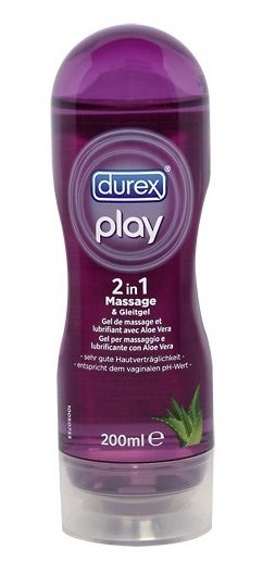 Gel de massage lubrifiant play Durex 2en1   200ML