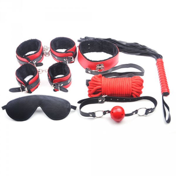 Kit accessoires SM 7 pièces rouge et noir