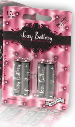 Piles alcalines LR03 (AAA) SEXY BATTERY X4