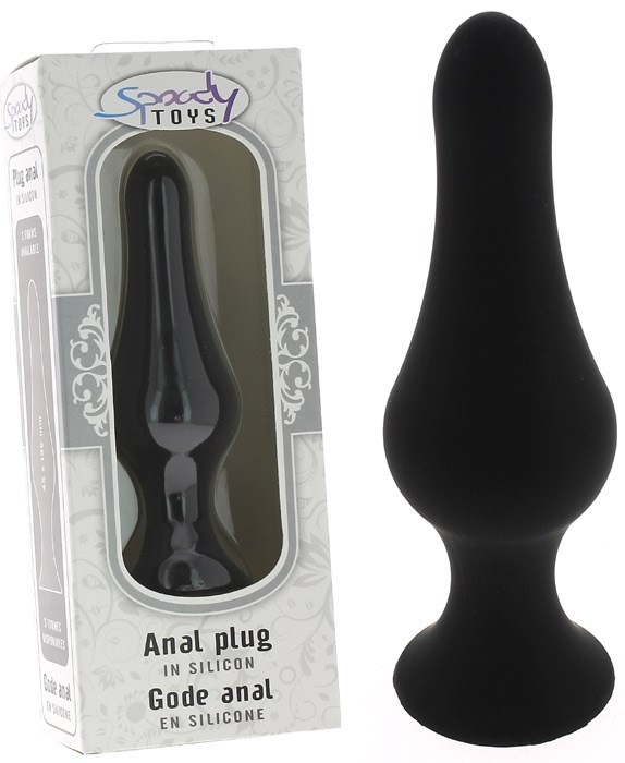 Plug anal noir silicone 13CM
