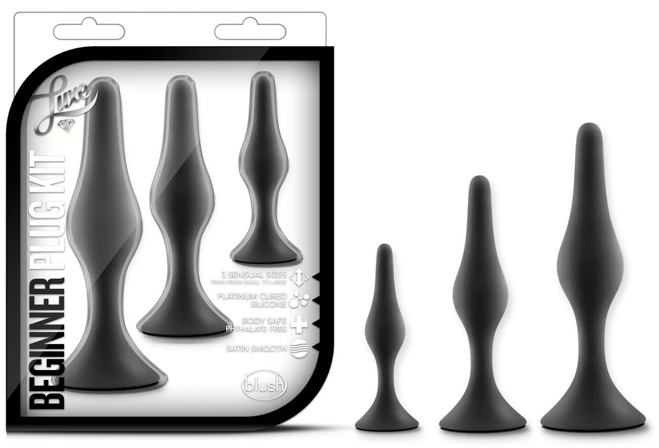 Coffret 3 plugs anal silicone beginner