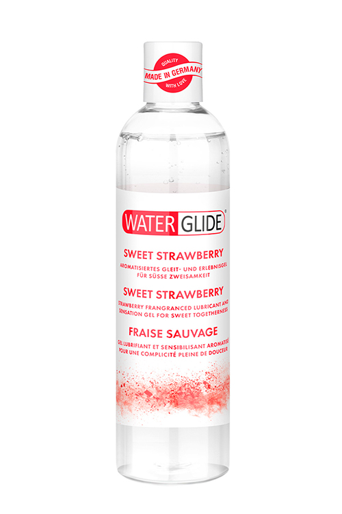 lubrifiant base eau waterglide parfum fraise 300 ml
