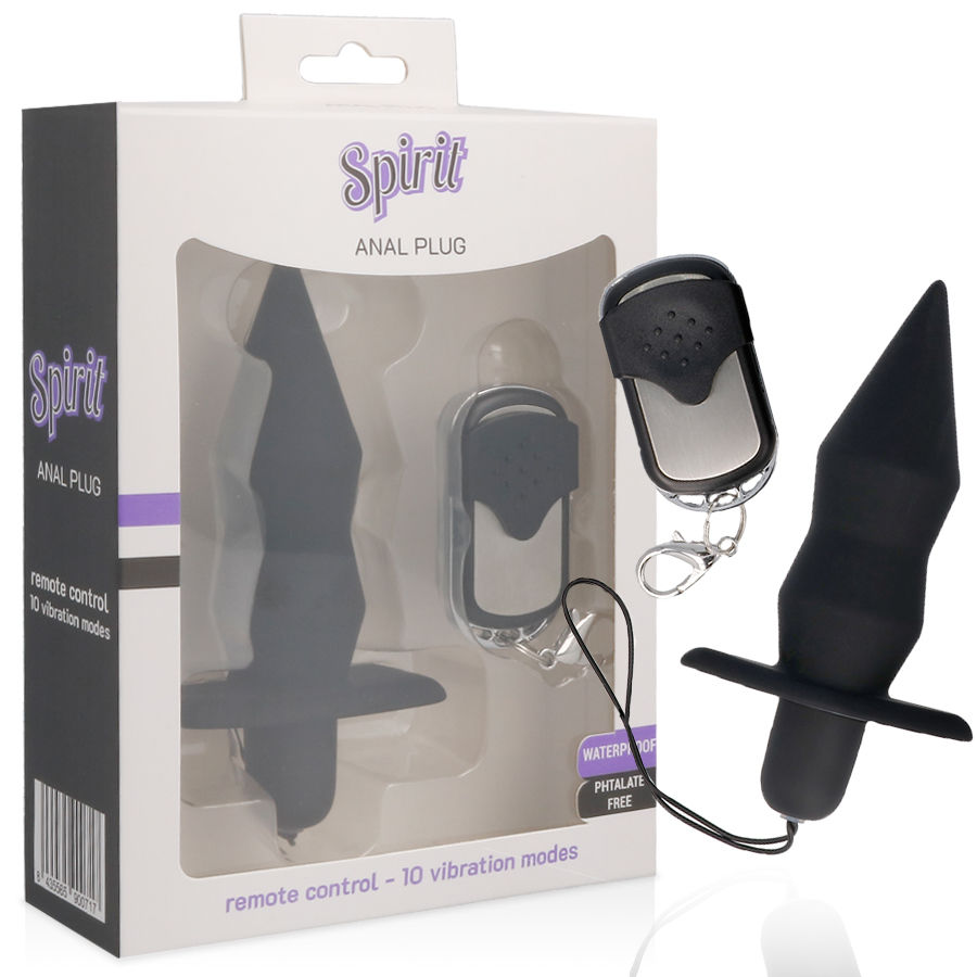 SPIRIT ANAL PLUG TELECOMMANDE NOIR-2