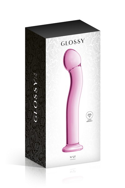 gode en verre rose point G 27 Glossy Toys-2